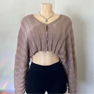 Forever 21 Dusty Pink Knit Cardigan